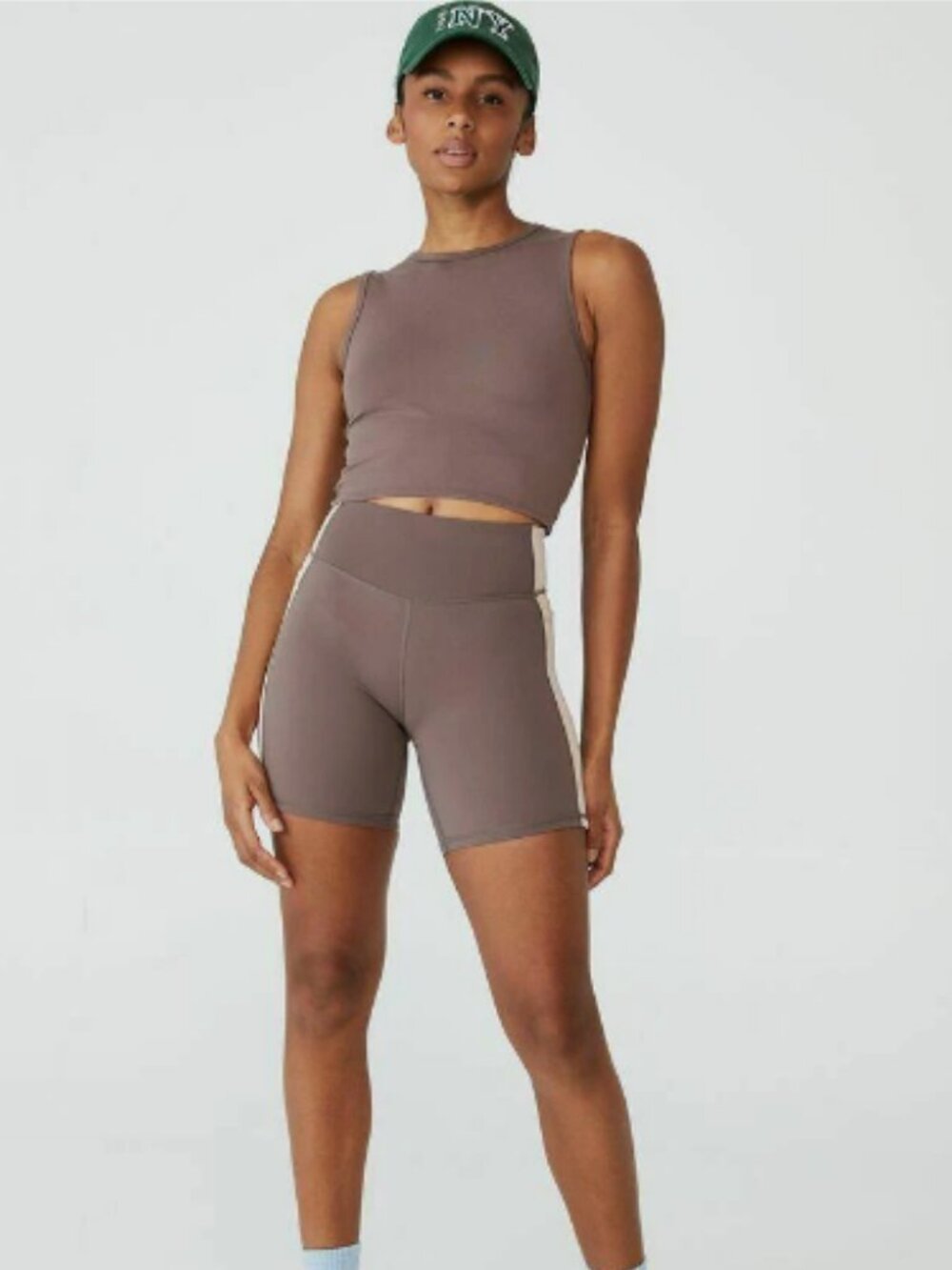 Cotton On Ladies Ultra Soft Movement Tank Top, BROWNIE, M